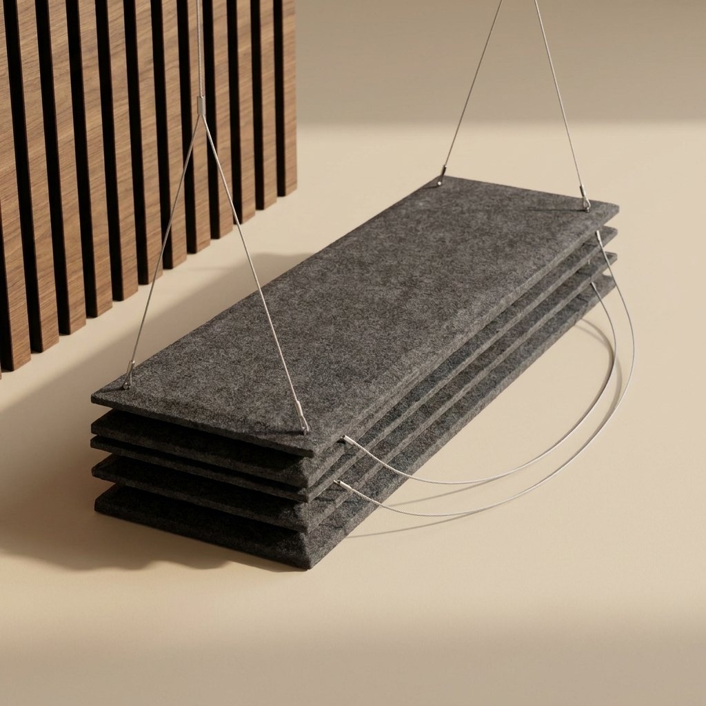 Suspended Felt Ceiling Baffles — Pack of 4