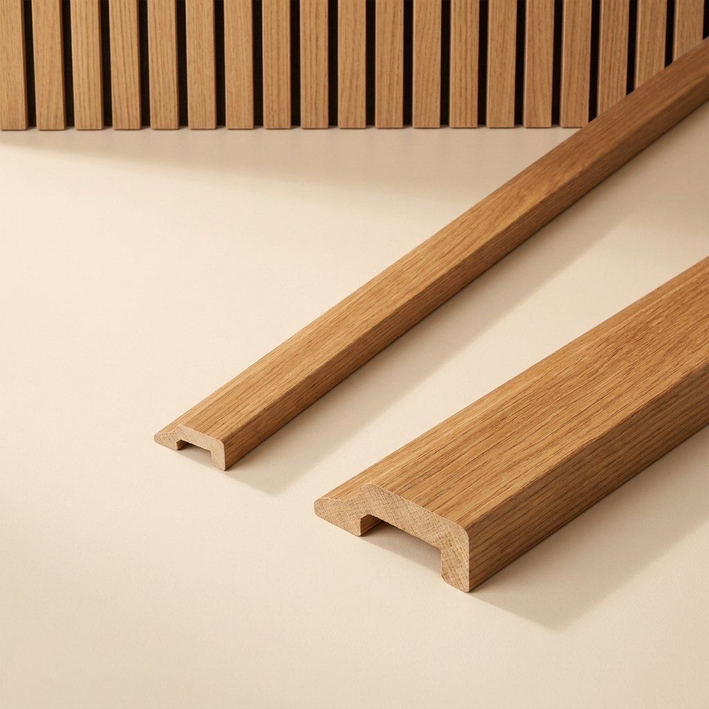 Slat Panel End Trims — 270 cm, Set of 4