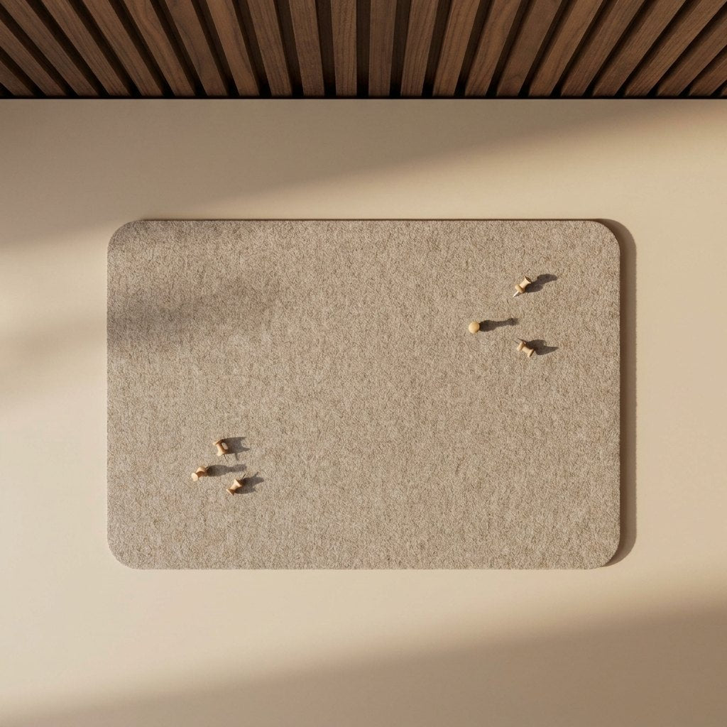 Felt Noticeboard with Round Corners — 60 × 90 cm