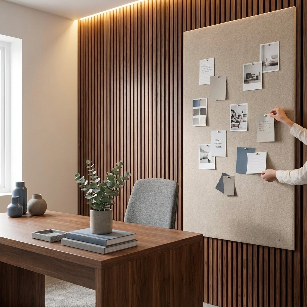 Felt Noticeboard with Round Corners — 60 × 90 cm