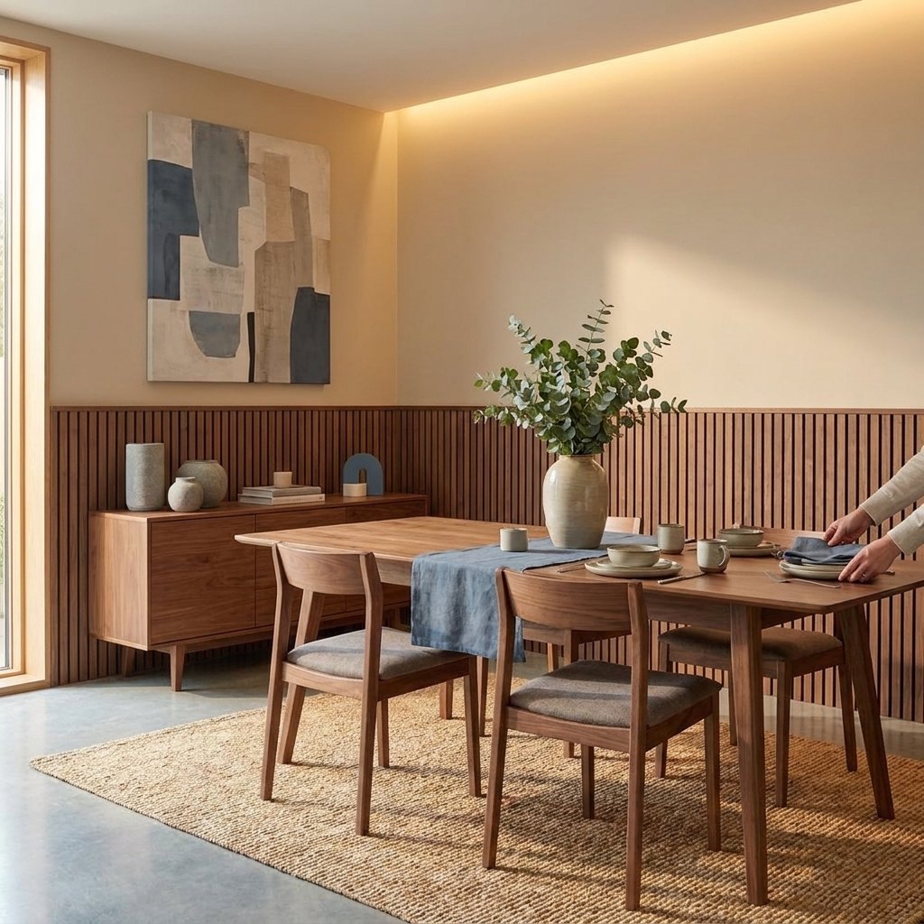 Dado-Height Slat Panels — 120 × 60 cm